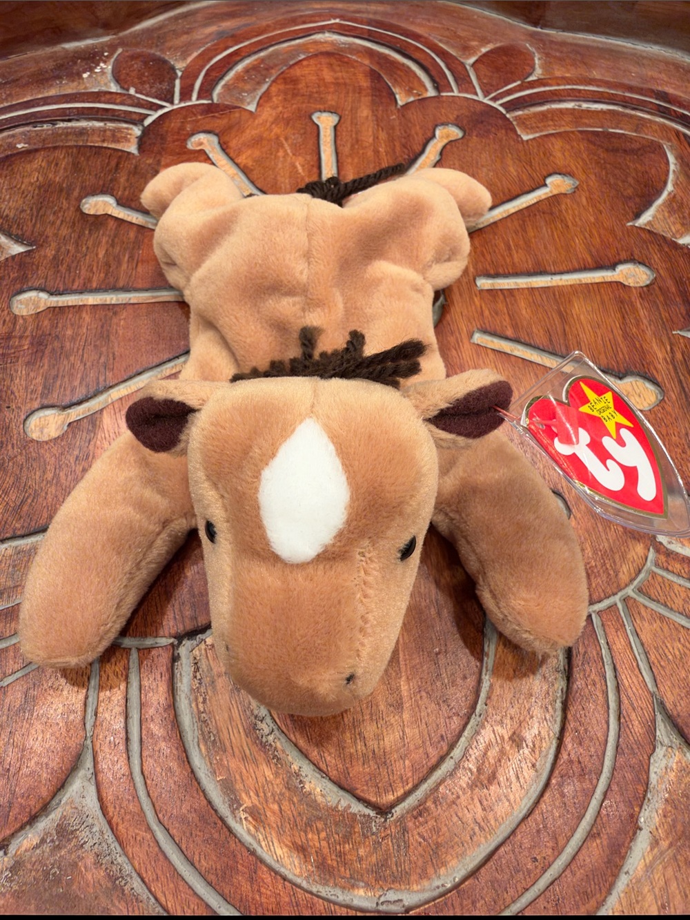 TY Beanie Baby Brown Horse Plush Toy - Derby